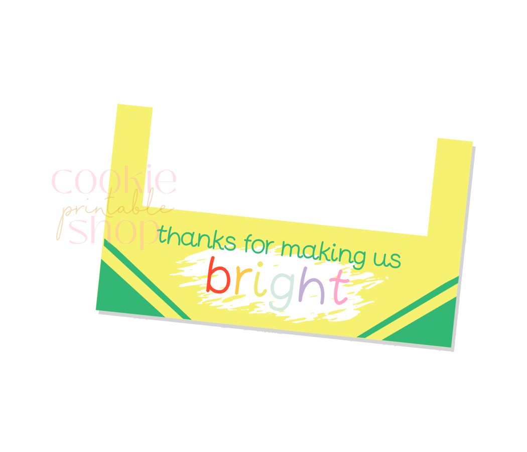 thanks for making us bright box fronter for 2.75 x 4.75 box - digital download