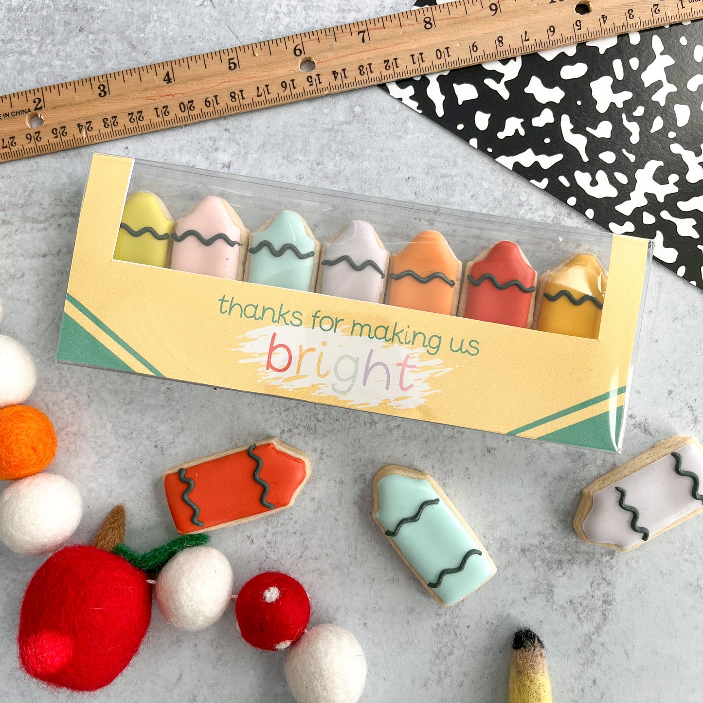 thanks for making us bright box fronter for 3 x 8 box - digital download