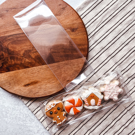 3" x 8" x 3/4" clear cookie boxes - set of 25