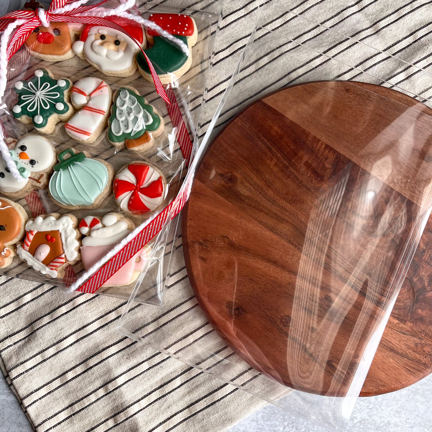 10" x 7" x 3/4" clear cookie boxes - set of 25