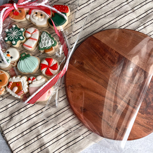10" x 7" x 3/4" clear cookie boxes - set of 25