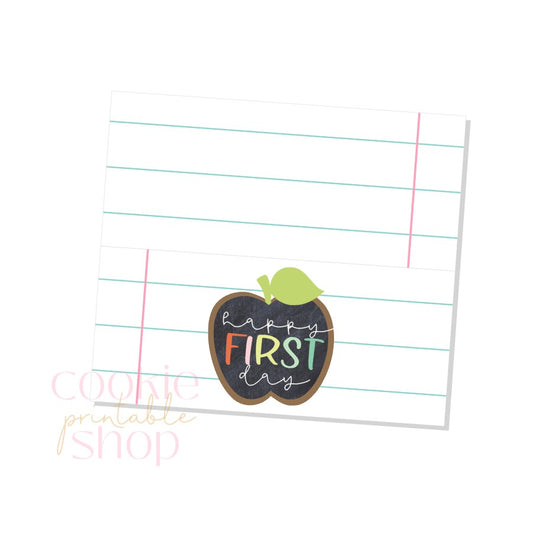 happy first day bag topper - digital download