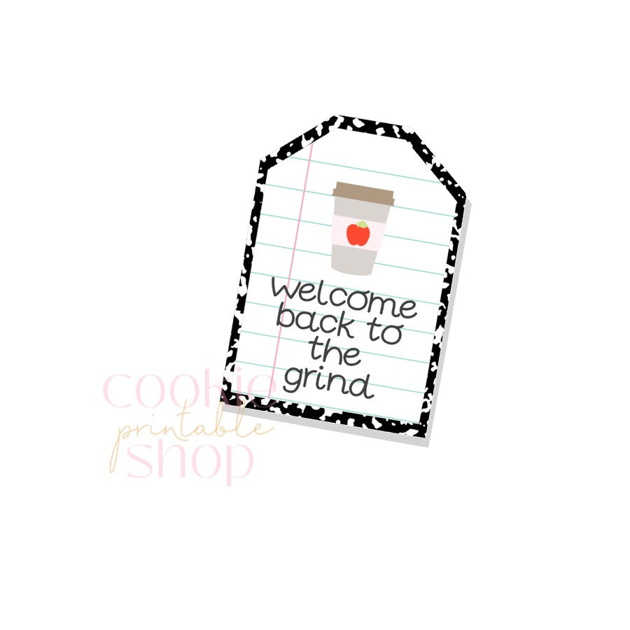 welcome back to the grind tag - digital download