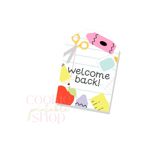 welcome back tag - digital download