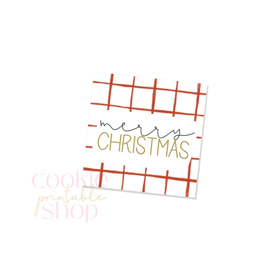 merry christmas tag - digital download