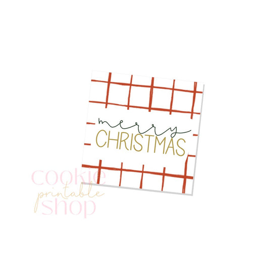 merry christmas tag - digital download