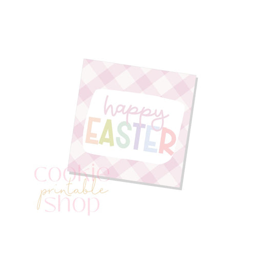 happy easter tag - digital download
