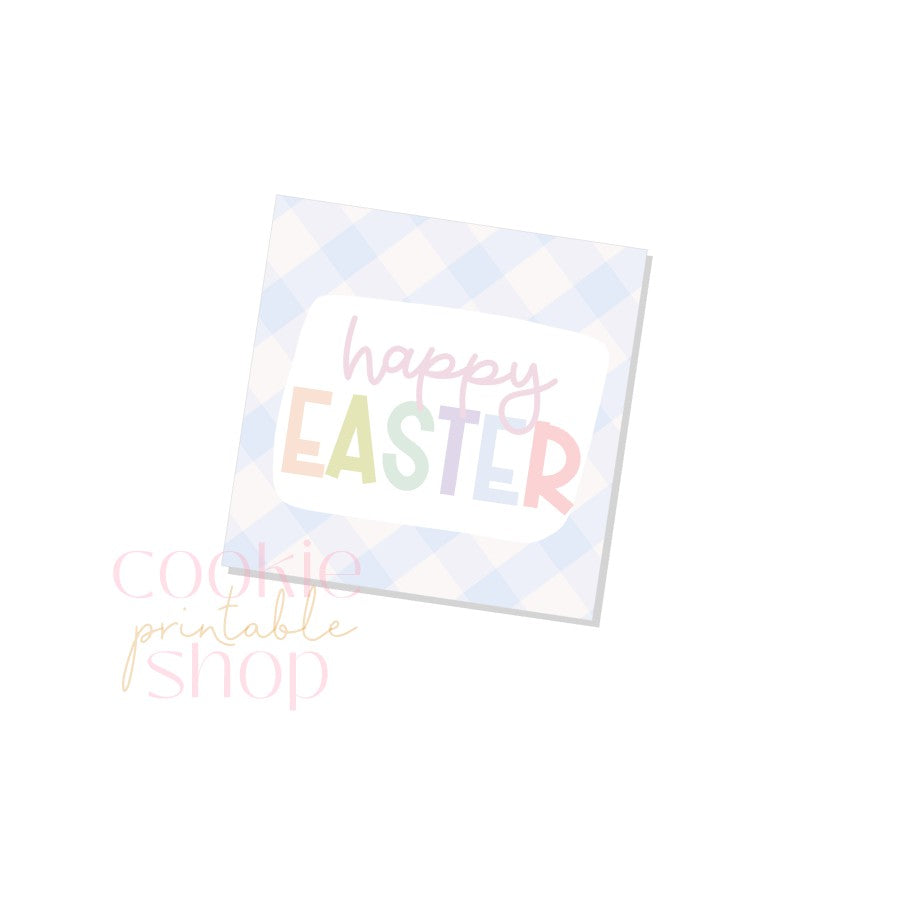 happy easter tag - digital download