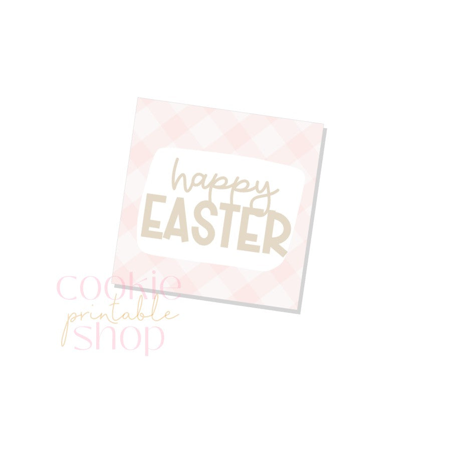 happy easter tag - digital download