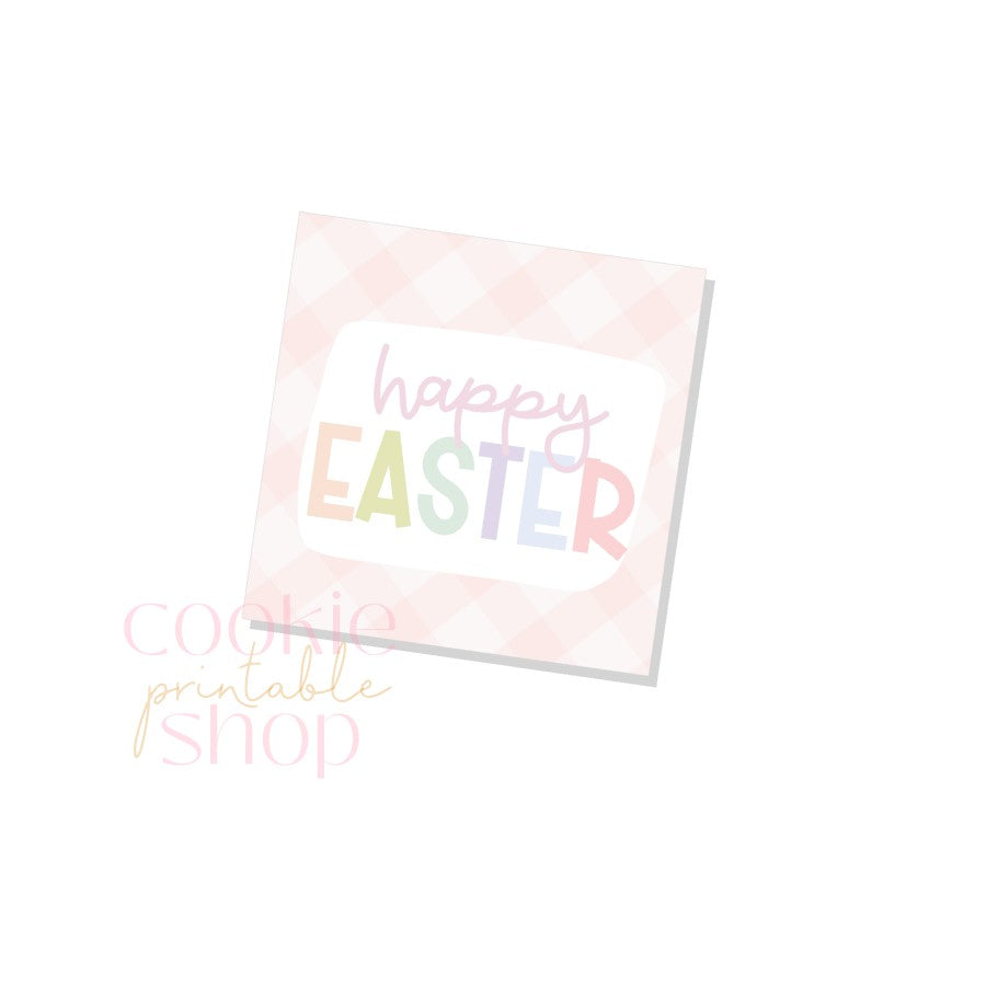 happy easter tag - digital download