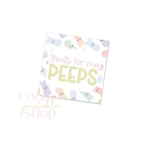 treats for my peeps tag - digital download
