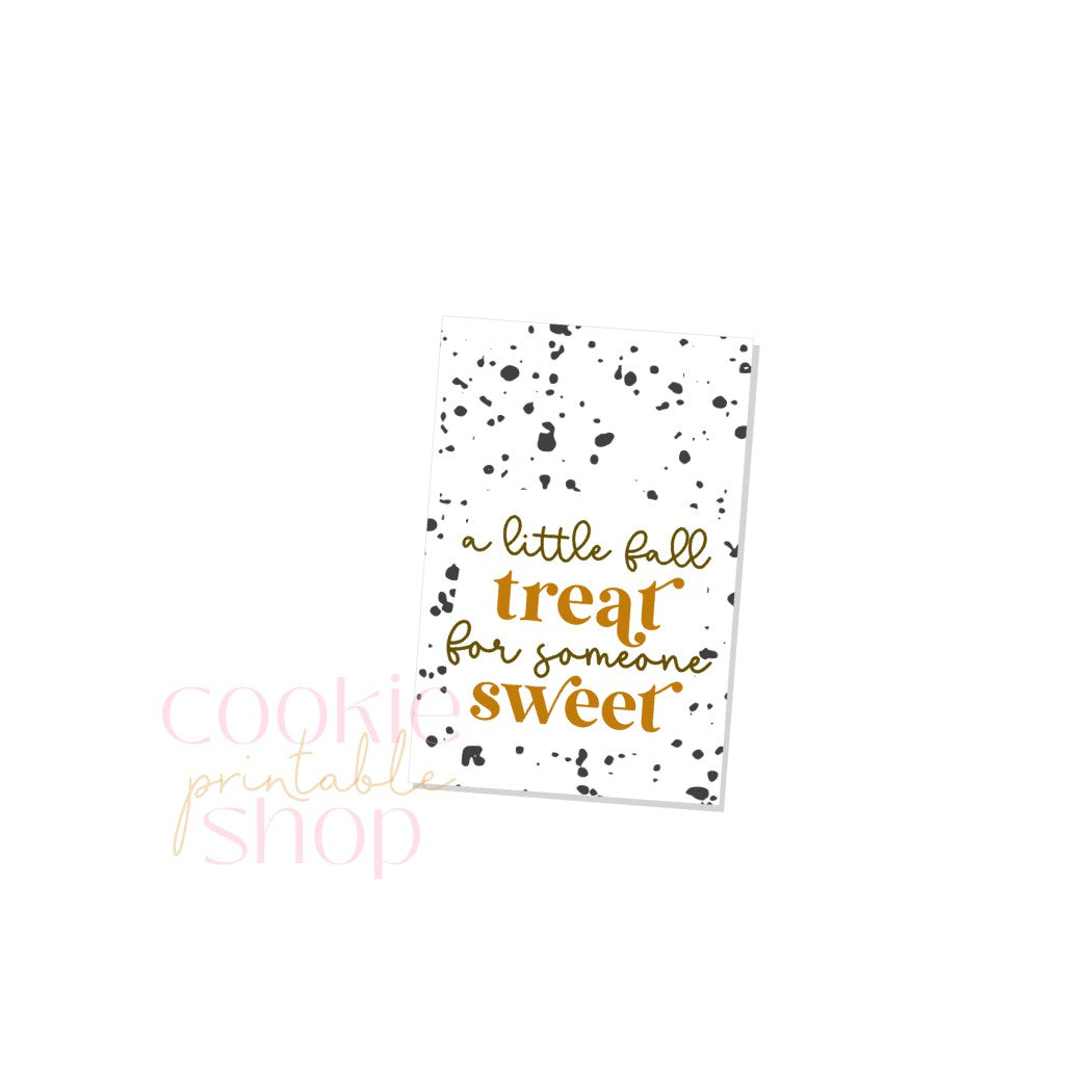 a fall treat for someone sweet rectangle tag - digital download