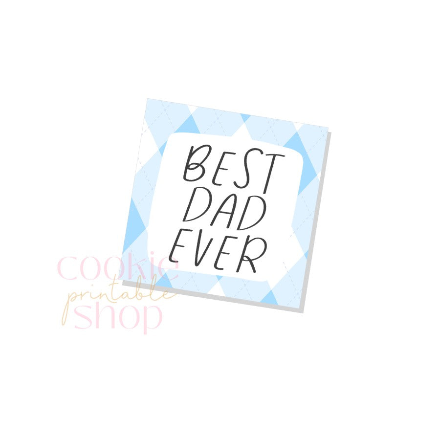 best dad ever tag - digital download