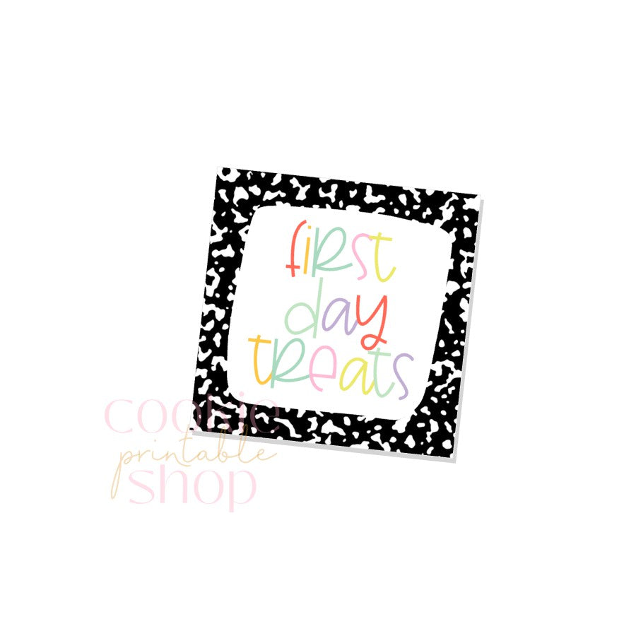 first day treats tag- digital download