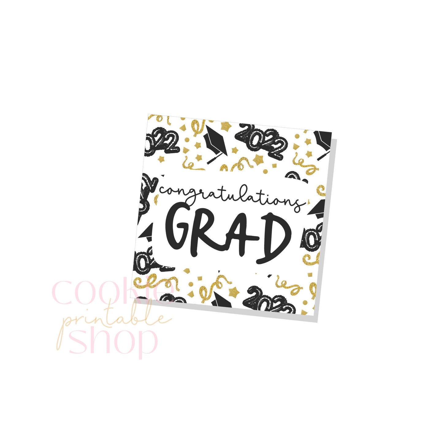 congratulations grad tag - digital download