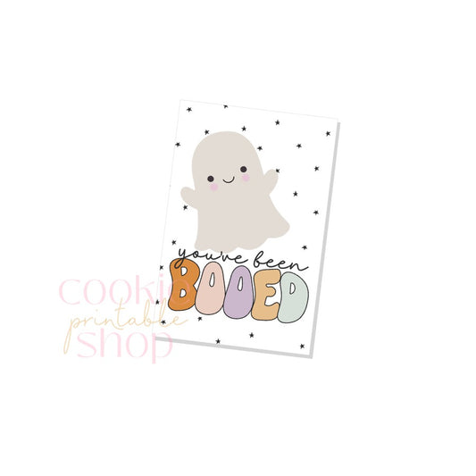 you've been booed rectangle tag - digital download