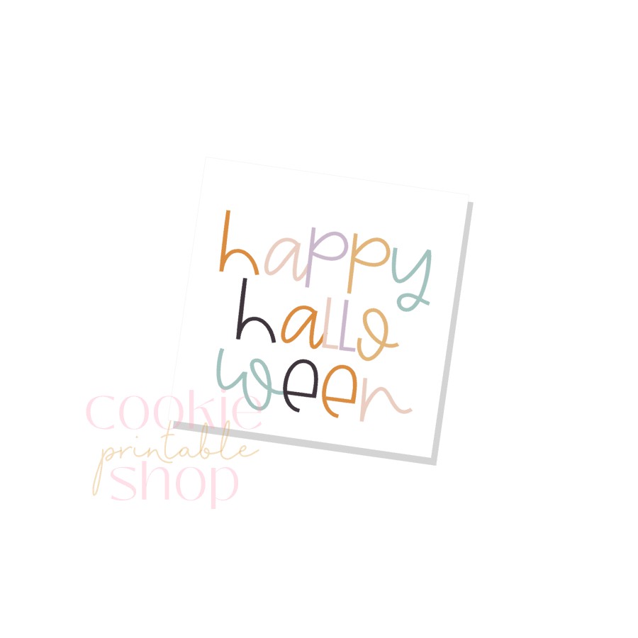 happy halloween tag- digital download