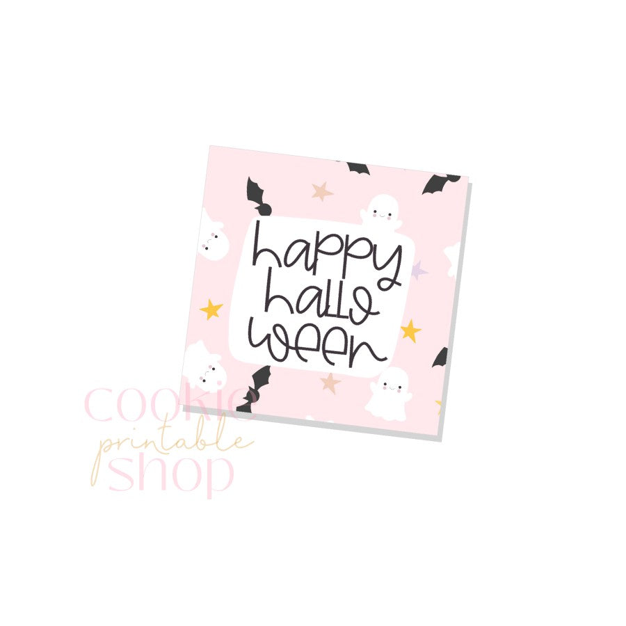 happy halloween tag- digital download