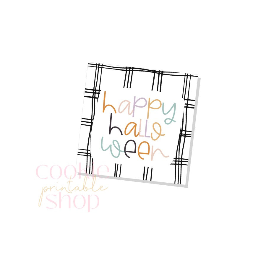 happy halloween tag- digital download