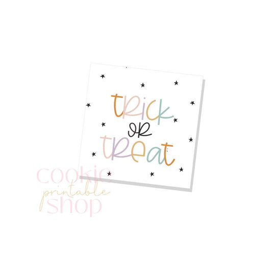 trick or treat tag- digital download