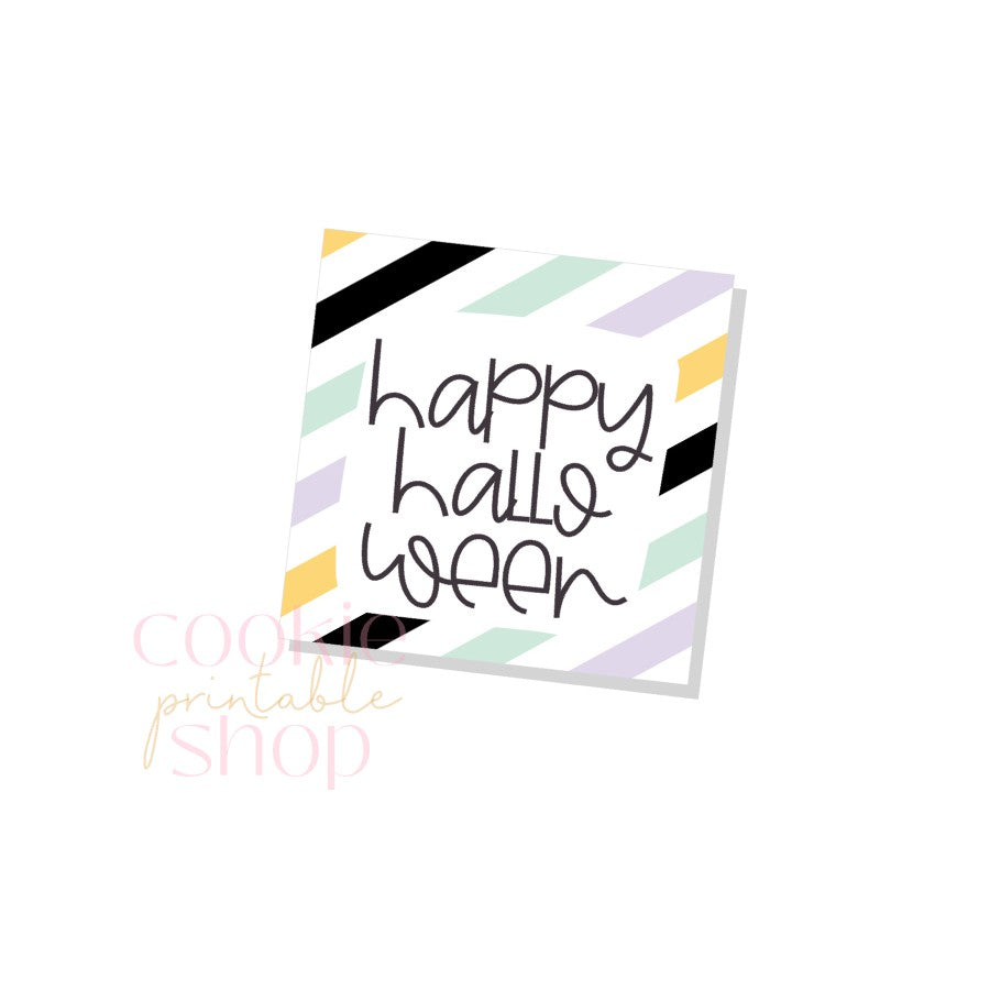 happy halloween tag- digital download