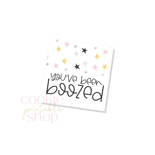 you've been boozed tag- digital download