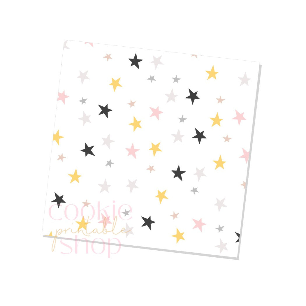 halloween stars box backers for multiple sizes - digital download