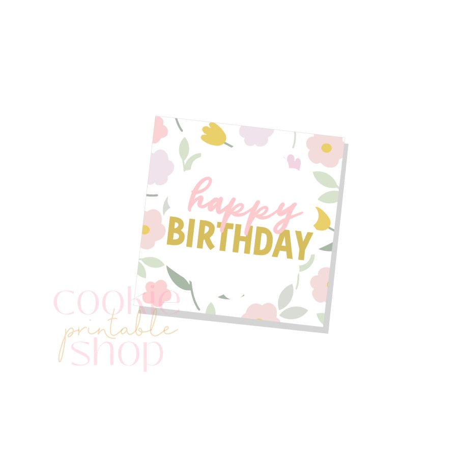 happy birthday tag - digital download