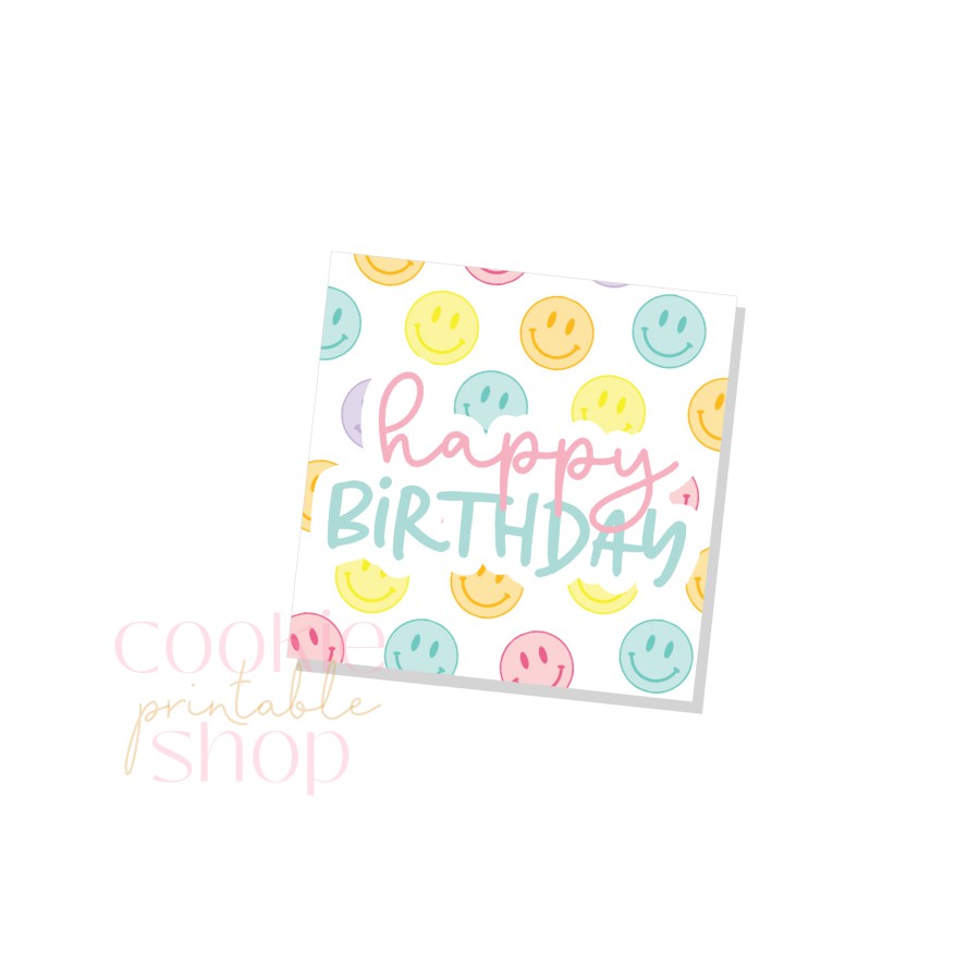 happy birthday tag - digital download