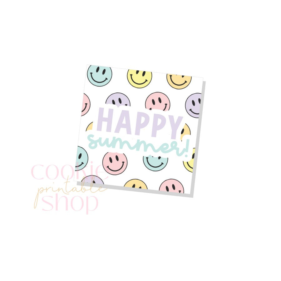 happy summer tag - digital download