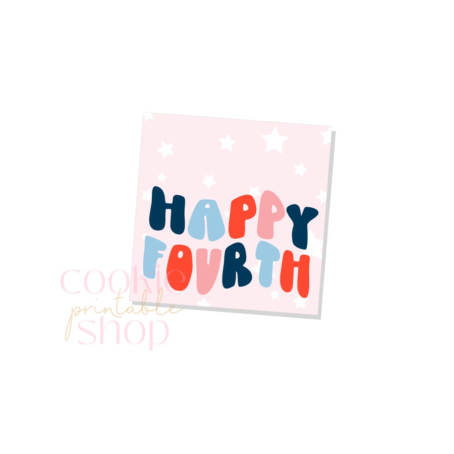 happy fourth tag - digital download