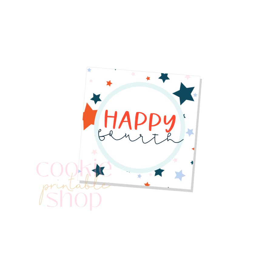 happy fourth tag - digital download