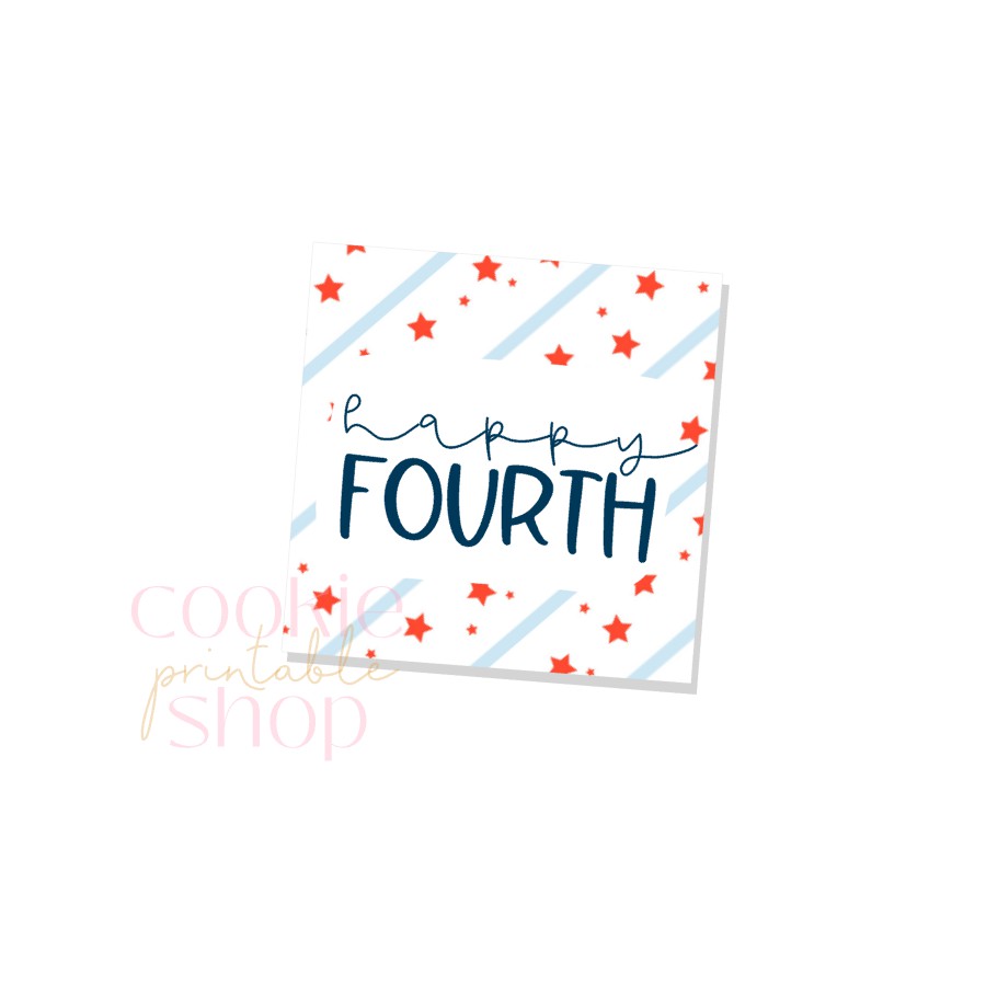 happy fourth tag - digital download
