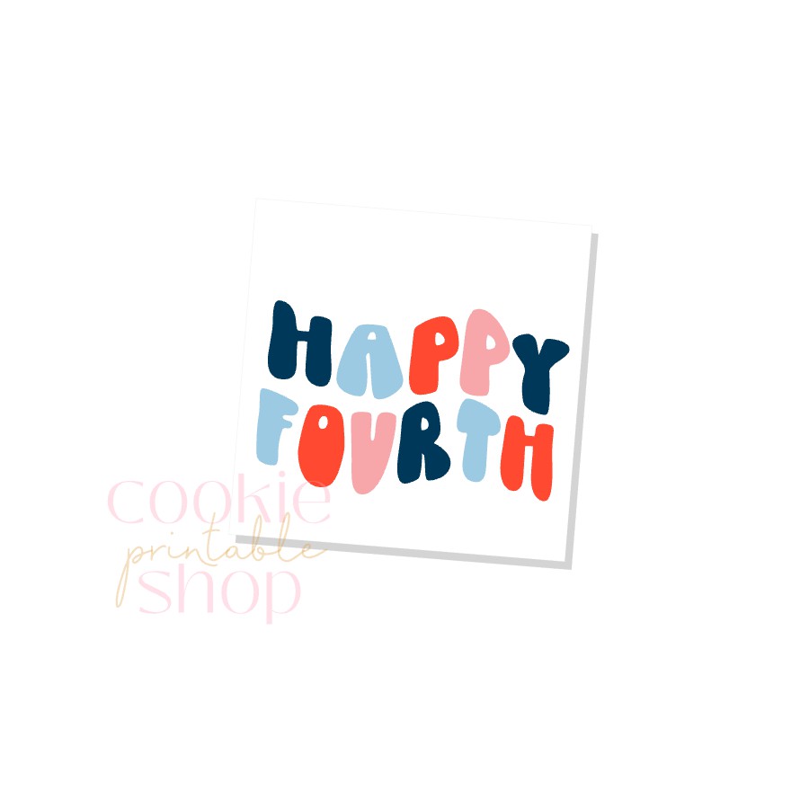 happy fourth tag - digital download