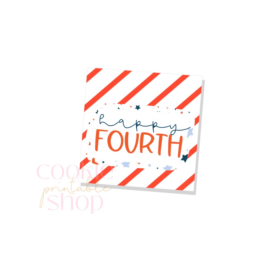 happy fourth tag - digital download