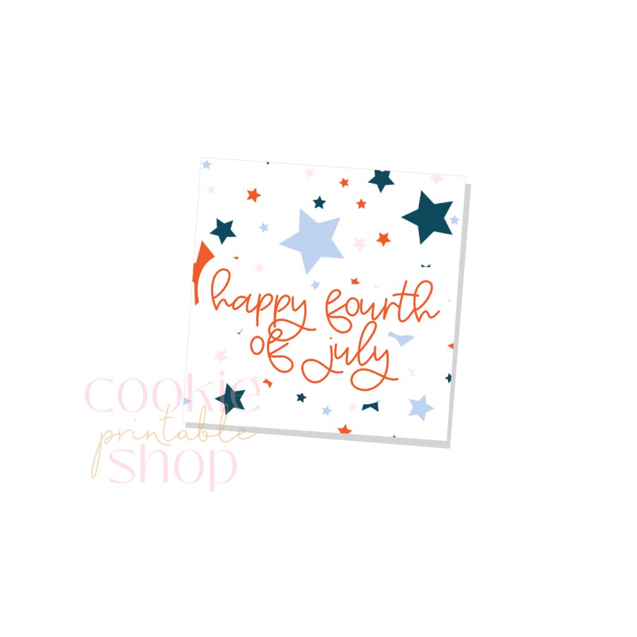 happy fourth tag - digital download