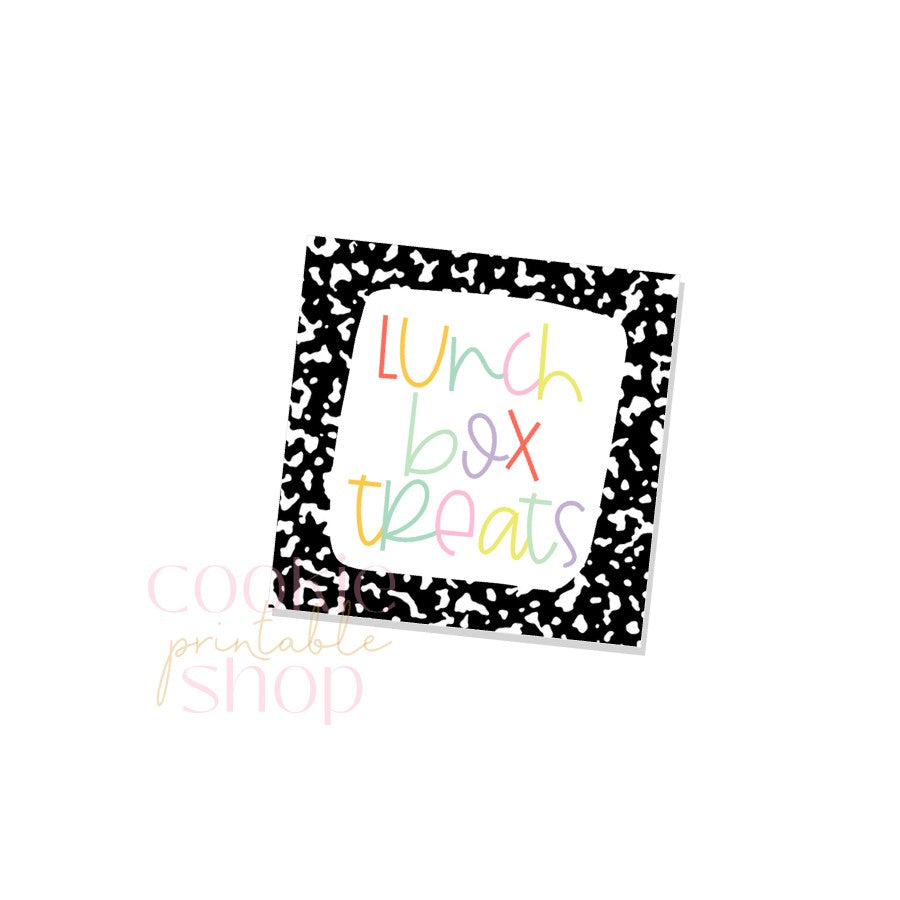 lunch box treats tag- digital download
