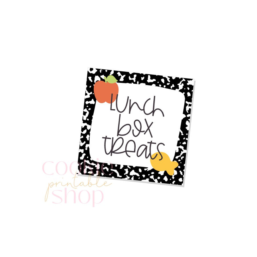 lunch box treats tag- digital download