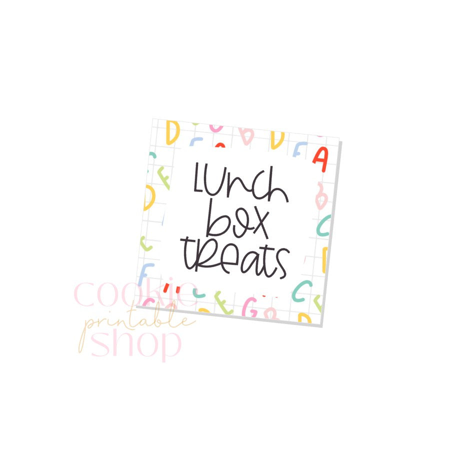 lunch box treats tag- digital download