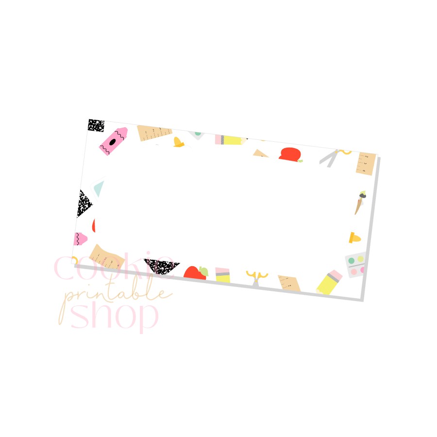 school bag name tag - digital download