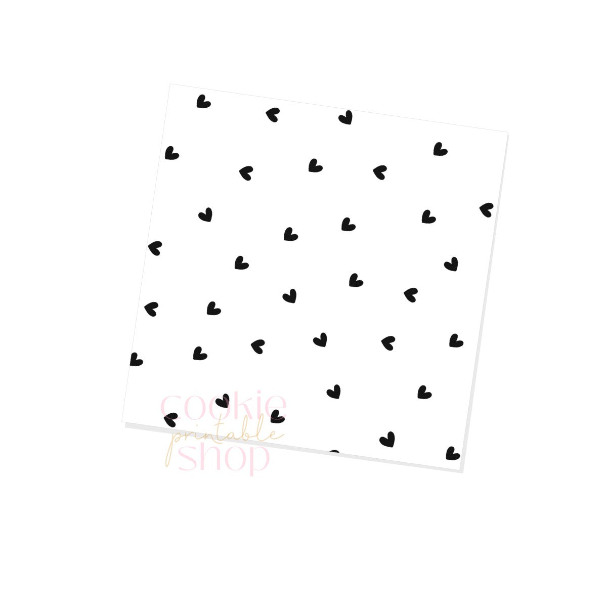 small black hearts box backers for multiple sizes - digital download
