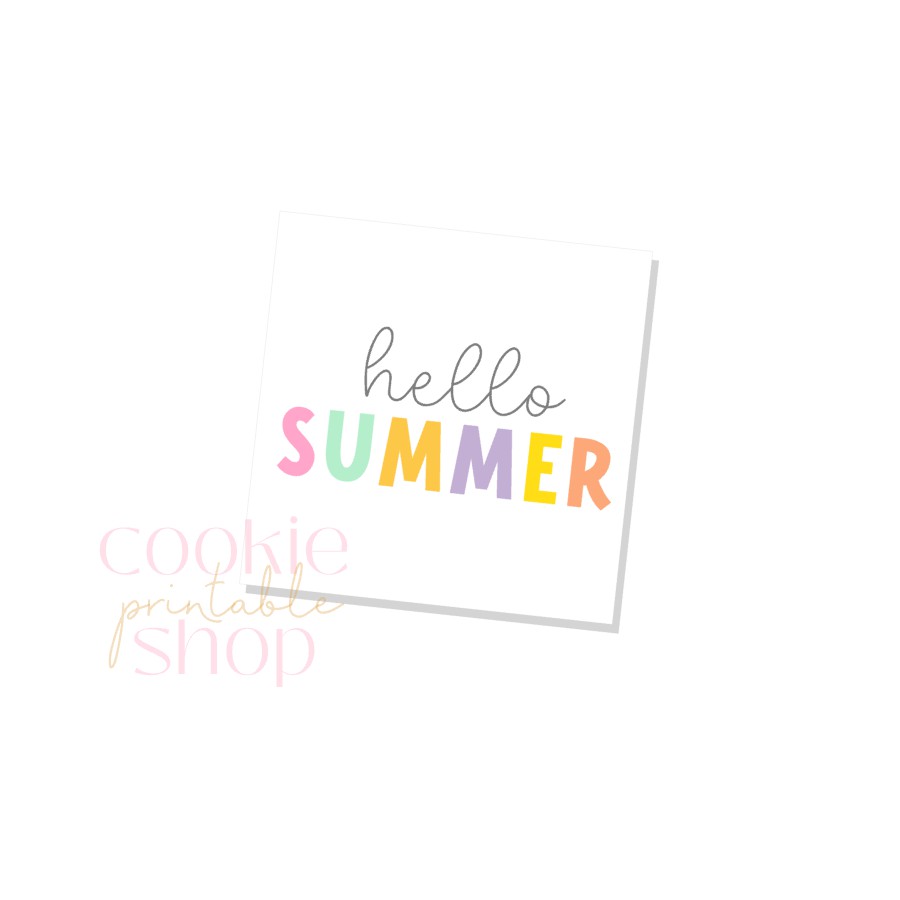hello summer tag- digital download