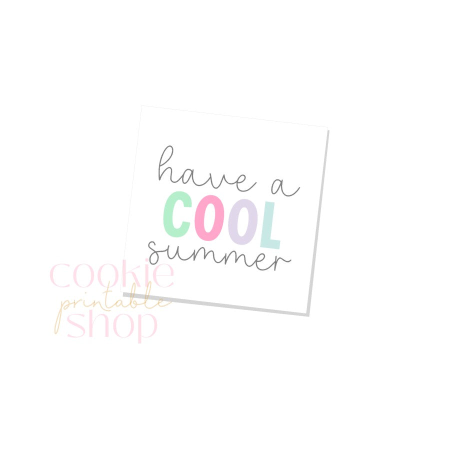have a cool summer tag- digital download