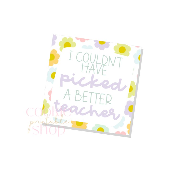 I couldn't have picked a better teacher tag - digital download