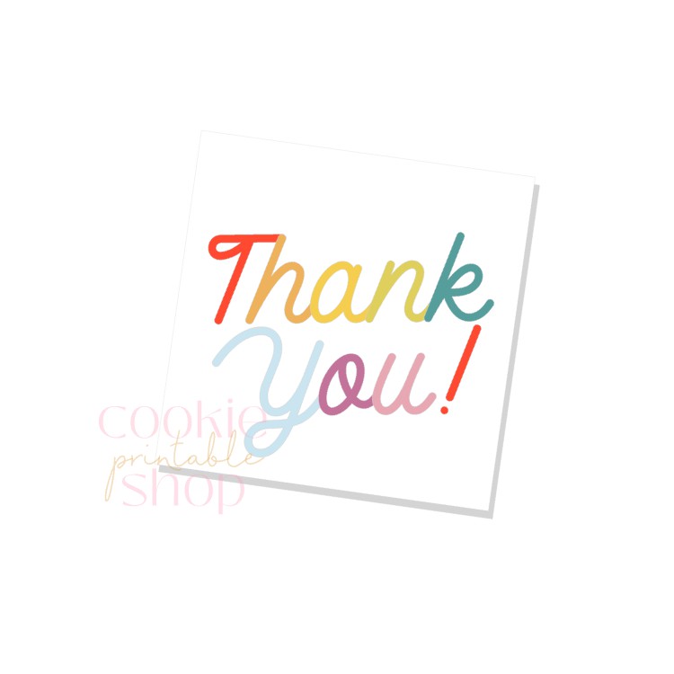 thank you tag - digital download