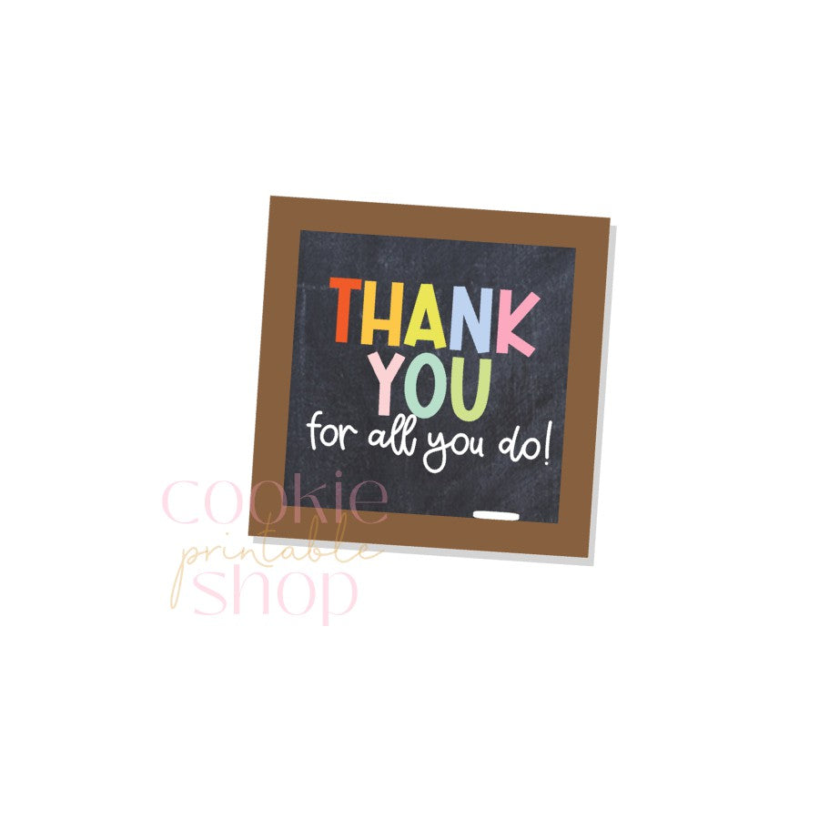 thank you for all you do tag - digital download