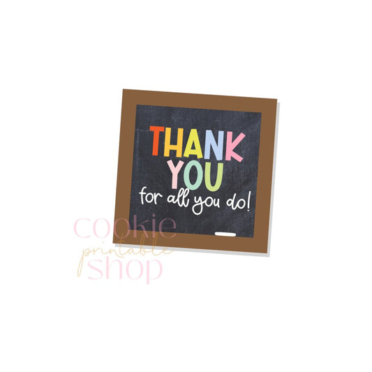 thank you for all you do tag - digital download