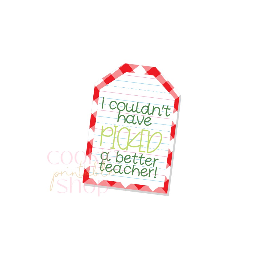 I couldn't have picked a better teacher tag - digital download