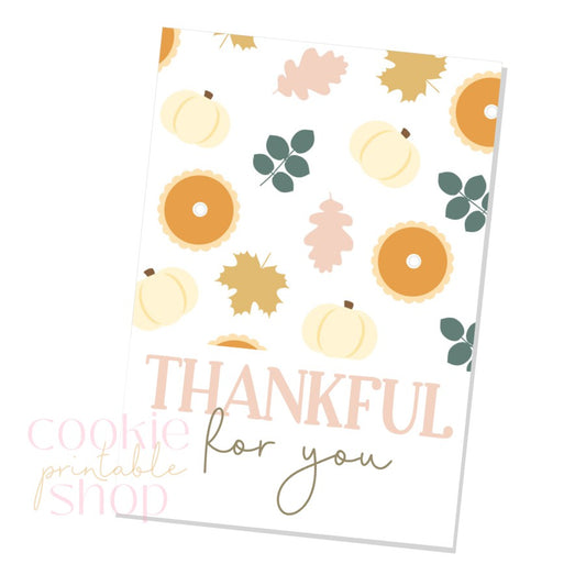 thankful for you cookie card - digital download