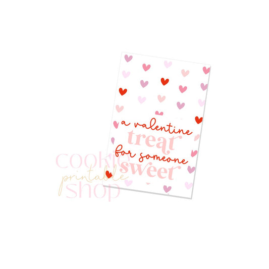 a little treat for someone sweet rectangle tag - digital download